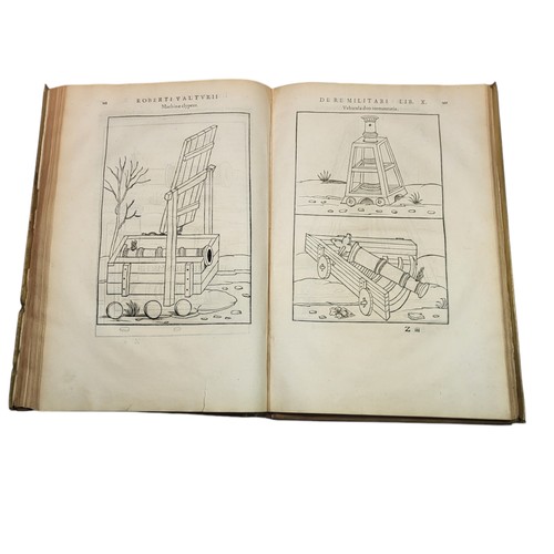 65 - Valturio, Roberto
De Re Militari. 
Paris: Christian Wechel, 1535. 
Exceptional compendium of the lat... 