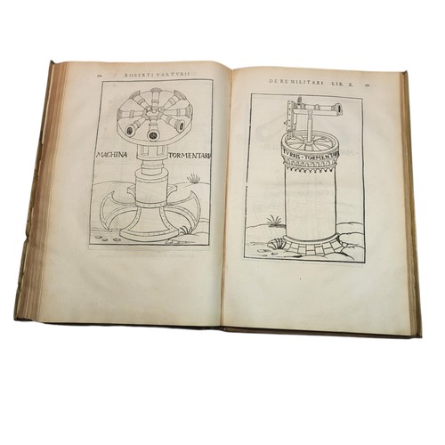 65 - Valturio, Roberto
De Re Militari. 
Paris: Christian Wechel, 1535. 
Exceptional compendium of the lat... 