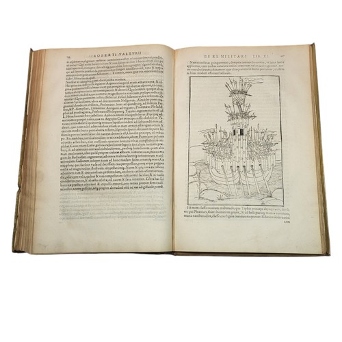 65 - Valturio, Roberto
De Re Militari. 
Paris: Christian Wechel, 1535. 
Exceptional compendium of the lat... 