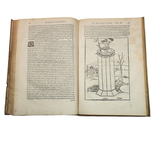 65 - Valturio, Roberto
De Re Militari. 
Paris: Christian Wechel, 1535. 
Exceptional compendium of the lat... 