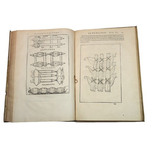 65 - Valturio, Roberto
De Re Militari. 
Paris: Christian Wechel, 1535. 
Exceptional compendium of the lat... 