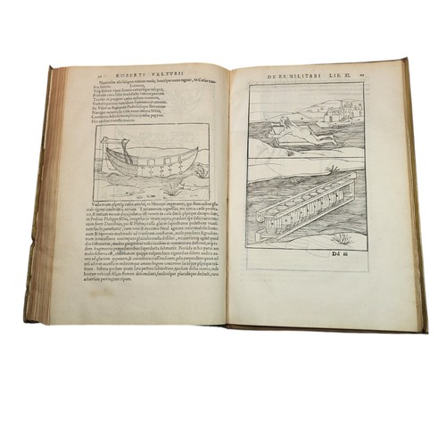 65 - Valturio, Roberto
De Re Militari. 
Paris: Christian Wechel, 1535. 
Exceptional compendium of the lat... 