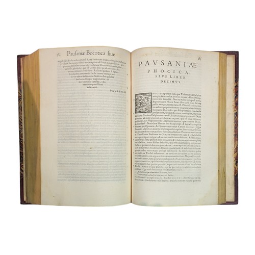 66 - Pausanias. 
Veteris Graeciae descriptio. Romulus Amasaeus vertit. 
Florentiae: L. Torrentinus ducali... 