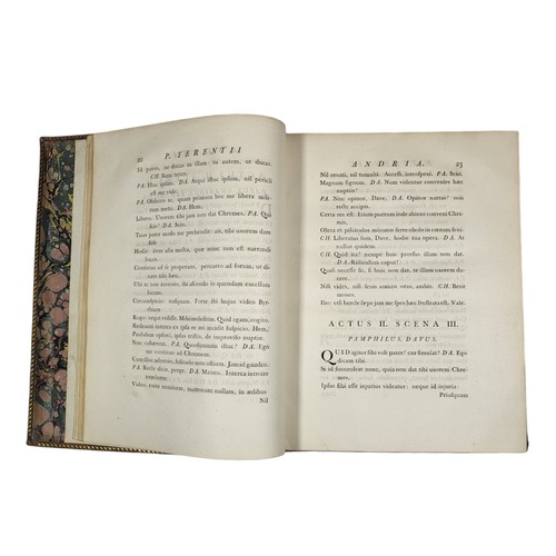 71 - Terentius Afer, Publius
Comoediae. 
Birmingham: Johannis Baskerville, 1772. 
First Baskerville editi... 