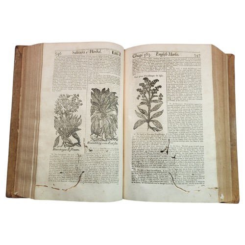 72 - Salmon (William). Botanologia. The English Herbal: Or, History of Plants Containing I. Their Names, ... 