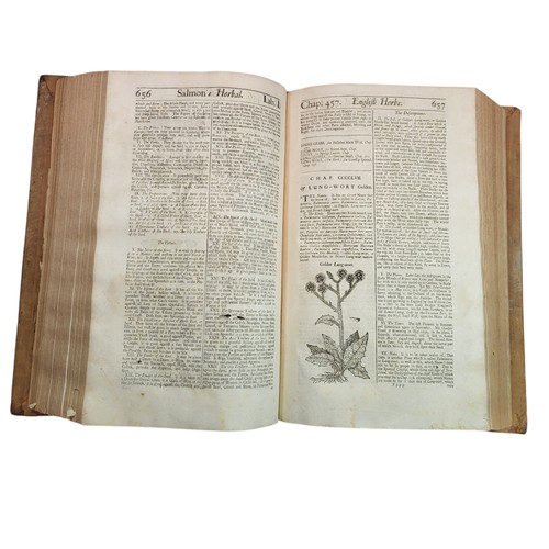 72 - Salmon (William). Botanologia. The English Herbal: Or, History of Plants Containing I. Their Names, ... 