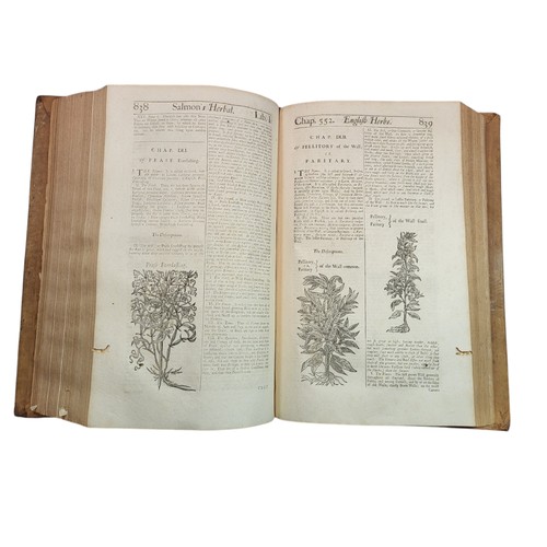 72 - Salmon (William). Botanologia. The English Herbal: Or, History of Plants Containing I. Their Names, ... 