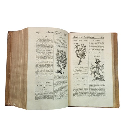 72 - Salmon (William). Botanologia. The English Herbal: Or, History of Plants Containing I. Their Names, ... 