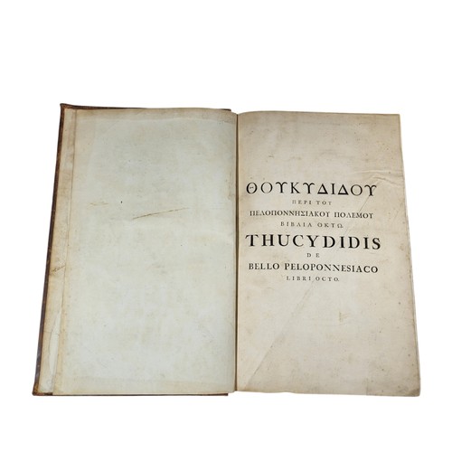 74 - Thucydides.
De bello peloponnesiaco libri octo... 
Amstelaedami: Apud R. & J. Wetstenios & Gul. Smit... 