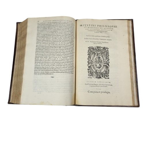 79 - Justin Martyr, Saint. [Works in Greek] Ex bibliotheca Regia ... Lutetiae, ex officina Roberti Stepha... 