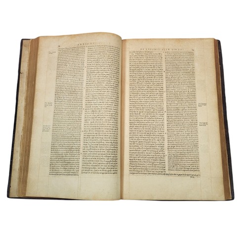 82 - Arrianus.
De expeditione Alexandri Magni. 
[Geneva]: Henri Estienne, 1575.
First critical edition, w... 