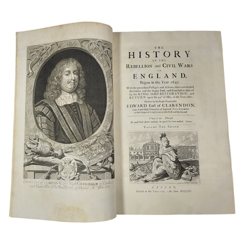 85 - CLARENDON, Edward Hyde, Earl of (1609-1674). The History of the Rebellion and Civil Wars in England,... 