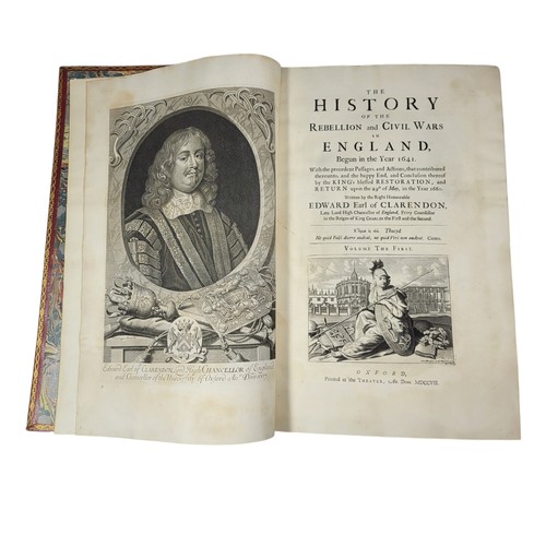 85 - CLARENDON, Edward Hyde, Earl of (1609-1674). The History of the Rebellion and Civil Wars in England,... 