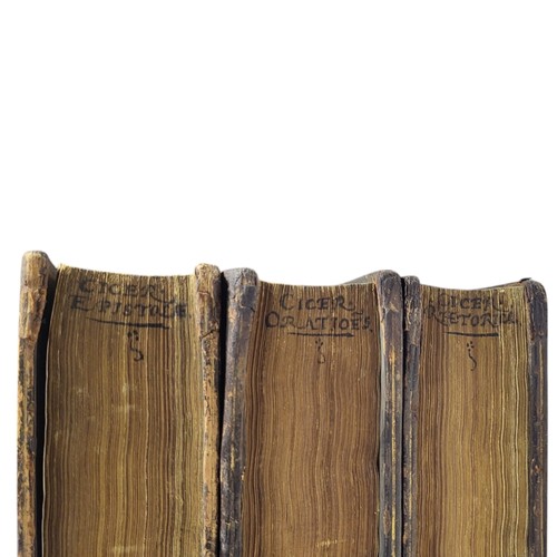 87 - Cicero
De rhetorica volumen primum (-secundum). 
Venice: Aldus, 1583; Epistolae familiares; epistola... 