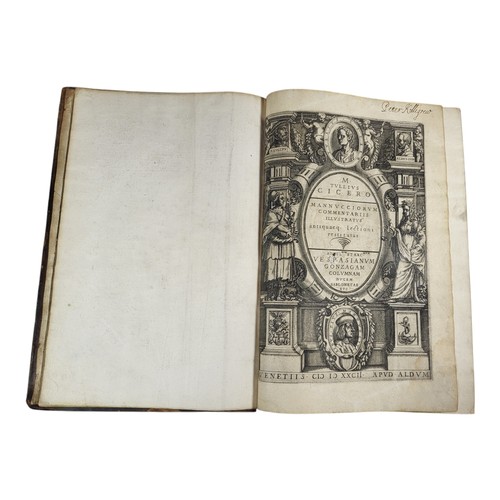 87 - Cicero
De rhetorica volumen primum (-secundum). 
Venice: Aldus, 1583; Epistolae familiares; epistola... 