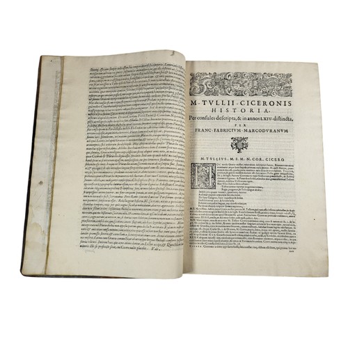 87 - Cicero
De rhetorica volumen primum (-secundum). 
Venice: Aldus, 1583; Epistolae familiares; epistola... 