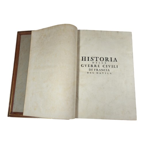 89 - Davila (Henrico Caterino) 
Historia delle Guerre Civili di Francia
Venetia, Francesco Hertshauser, 1... 