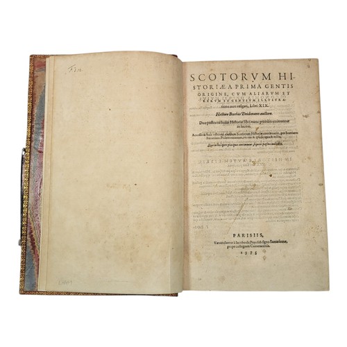 95 - Boece, Hector (14657-1536). 
Scotorum historiae a prima gentis origine... libri XIX.
Duo postremi hu... 