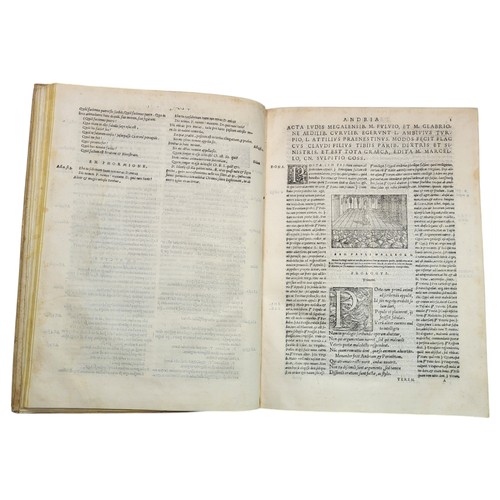 101 - Terenzio, Publio Afro
P. Terentii Afri poetae lepidissimi Comoediae, Venice 1545.
[14], 154, 117, [4... 