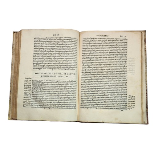 102 - Marino Barlezio. 
Historia de vita et gestis Scanderbegi. 
Rome: [Bernardinus de Vitalibus, c. 1508]... 