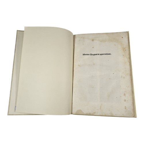 105 - Albertus Magnus 
De Apprehensione 1504. 
(35). Uncommon.

Condition: some staining towards front and... 