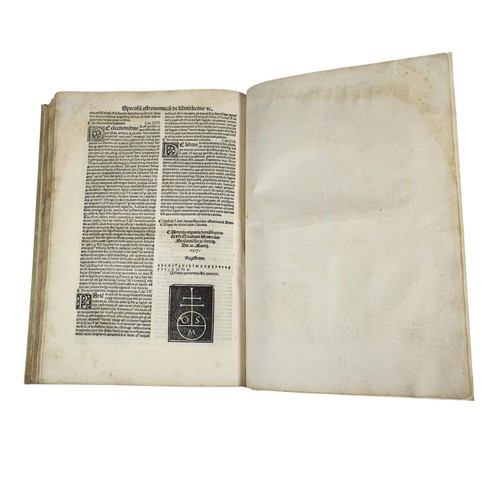 106 - Albertus Magnus
Tabula tractatuum parvorum naturalium, 
[colophon:] Venice, heirs of Octavianus Scot... 