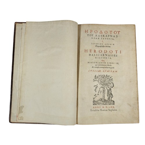 108 - Herodotus. Herodoti Halicarnassei Historia, siue, Historiarum libri IX, qui inscribuntur Musae. Ex v... 