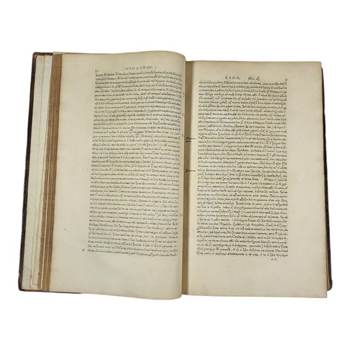 108 - Herodotus. Herodoti Halicarnassei Historia, siue, Historiarum libri IX, qui inscribuntur Musae. Ex v... 