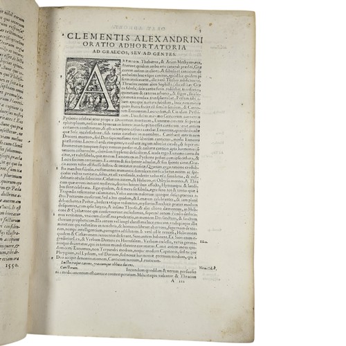 117 - Clementis Alexandrini
Omnia quae quidem extant opera, nunc primum extant opera, nunc primum è tenebr... 