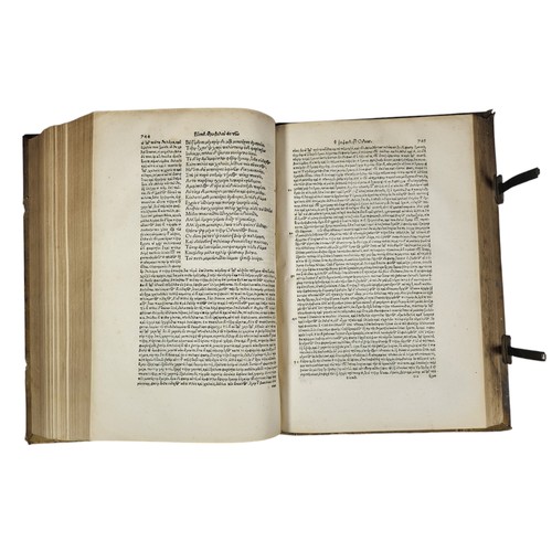 121 - Eustathius
Parekbolai eis tou Omerou Oduseian [Iliada]. 
Basel: Froben, 1559- 1560. 
847pp, [65], [1... 