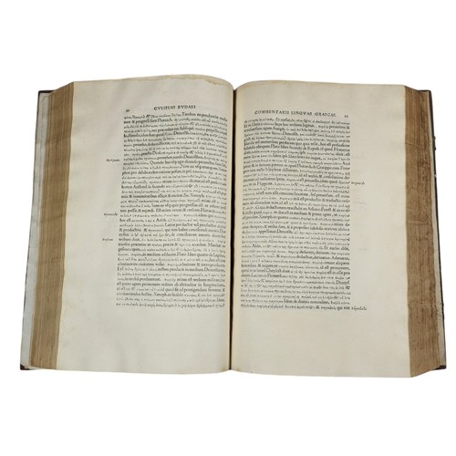 130 - Guillaume Budé
Commentarii linguae Graecae. 
Paris: Jodocus Badius Ascensius, 1529
First edition, an... 