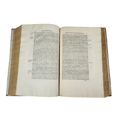 130 - Guillaume Budé
Commentarii linguae Graecae. 
Paris: Jodocus Badius Ascensius, 1529
First edition, an... 