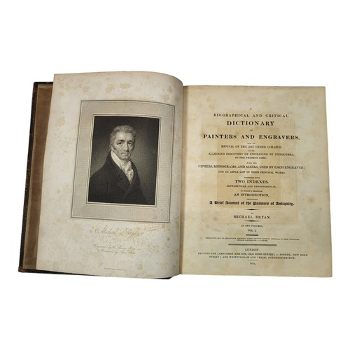 133 - Bryan, Michael. 
A Biographical and Critical Dictionary of Painters and Engravers
London: Carpenter ... 