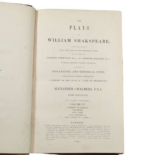 134 - Shakespeare. 
Selection of nineteenth century works, to include; 
Schmidt Shakespeare Lexicon, 1886 ... 