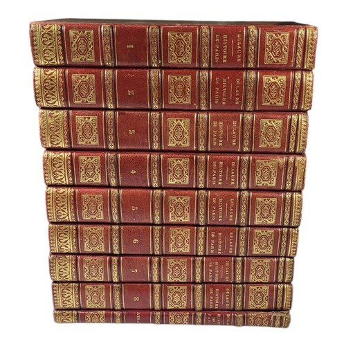 135 - Dulaure. 
Histoire De Paris. WITH Atlas. 
Paris: Furne, 1837
Eight volume set, plus the atlas (5 map... 