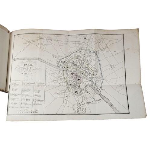 135 - Dulaure. 
Histoire De Paris. WITH Atlas. 
Paris: Furne, 1837
Eight volume set, plus the atlas (5 map... 