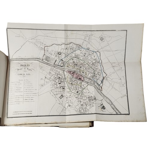 135 - Dulaure. 
Histoire De Paris. WITH Atlas. 
Paris: Furne, 1837
Eight volume set, plus the atlas (5 map... 