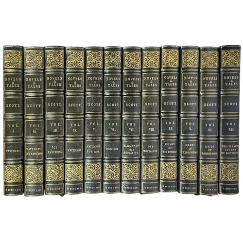 142 - Walter Scott 
Poetical Works 
Edinburgh: Archibald Constable 1822-1830
Fifty three volume set of Sco... 