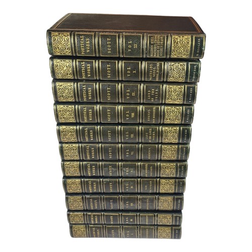 142 - Walter Scott 
Poetical Works 
Edinburgh: Archibald Constable 1822-1830
Fifty three volume set of Sco... 