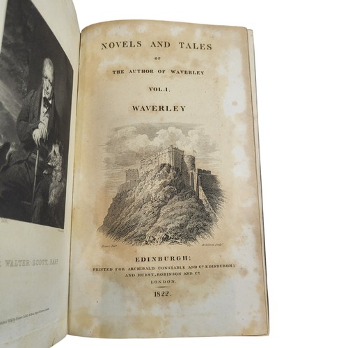 142 - Walter Scott 
Poetical Works 
Edinburgh: Archibald Constable 1822-1830
Fifty three volume set of Sco... 