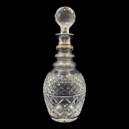 103 - C.J. VANDER LTD, A VICTORIAN STYLE SILVER AND GLASS DECANTER, HALLMARKED LONDON, 1972
Having faceted... 