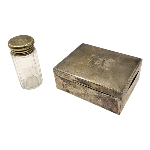 171 - ROTEM, ISRAEL. VINTAGE SILVER FRONTED ADDRESS BOOK. TOGETHER WITH A SILVER CIGARETTE BOX AND SILVER ... 