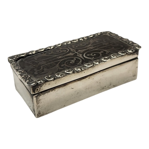 29 - CORKE BROTHERS & CO., AN EDWARDIAN SILVER AND TORTOISESHELL JEWELLERY TRINKET BOX, HALLMARKED LONDON... 