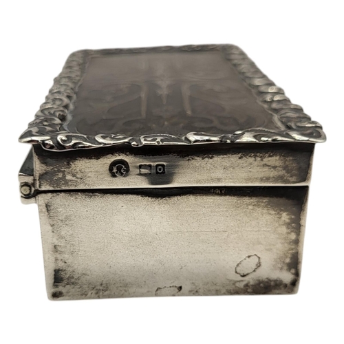 29 - CORKE BROTHERS & CO., AN EDWARDIAN SILVER AND TORTOISESHELL JEWELLERY TRINKET BOX, HALLMARKED LONDON... 