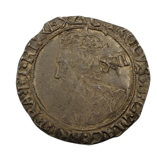 257 - A 17TH CENTURY BRITISH CHARLES I SILVER 6 PENCE COIN, CIRCA 1639
6th bust, group F. 
(approx diamete... 