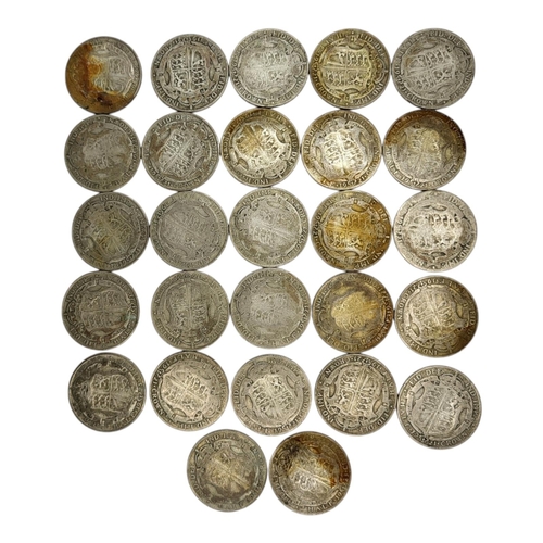 281 - TWENTY-SEVEN 20TH CENTURY GEORGE V SILVER HALF CROWNS, COMPRISING EXAMPLES FROM 1921 AND 1923
2nd ty... 