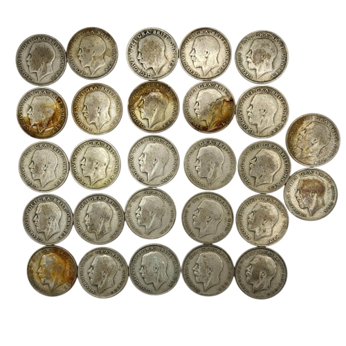 281 - TWENTY-SEVEN 20TH CENTURY GEORGE V SILVER HALF CROWNS, COMPRISING EXAMPLES FROM 1921 AND 1923
2nd ty... 