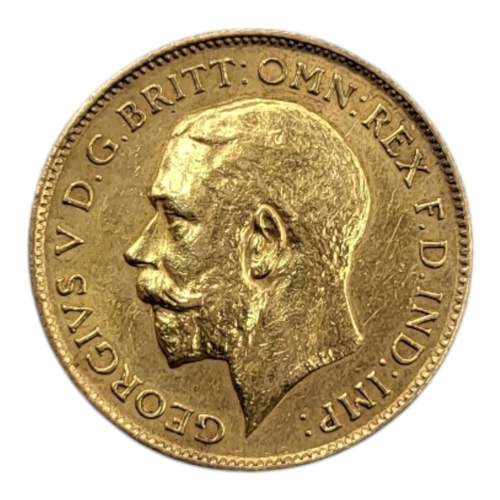 303 - A 22CT GOLD GEORGE V HALF SOVEREIGN, DATED 1911
Bust facing right.
(diameter 19mm, 4g)