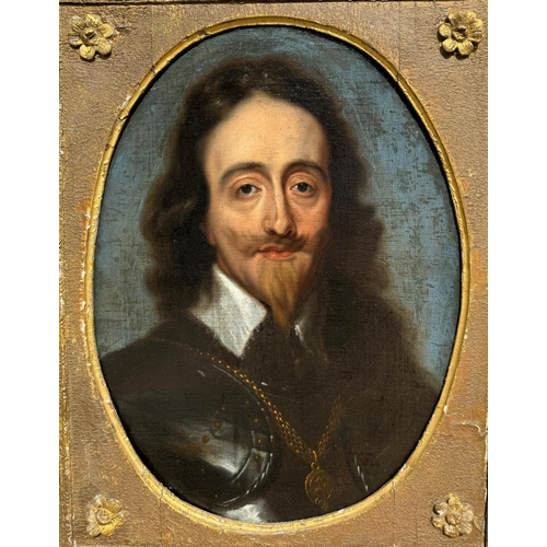 552 - STUDIO OF SIR ANTHONY VAN DYCK, ANTWERP, 1599 - 1641, LONDON, OIL ON CANVAS
Portrait of King Charles... 