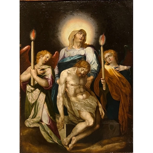 564 - ATTRIBUTED TO TADDEO ZUCCARO, URBINO 1529 - 1566 ROME, 16TH CENTURY OIL ON COPPER
Pietà between ange... 